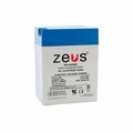 Zeus Battery Products 12Ah 6V F1/F2 Sealed Lead Acid Battery PC12-6TFP